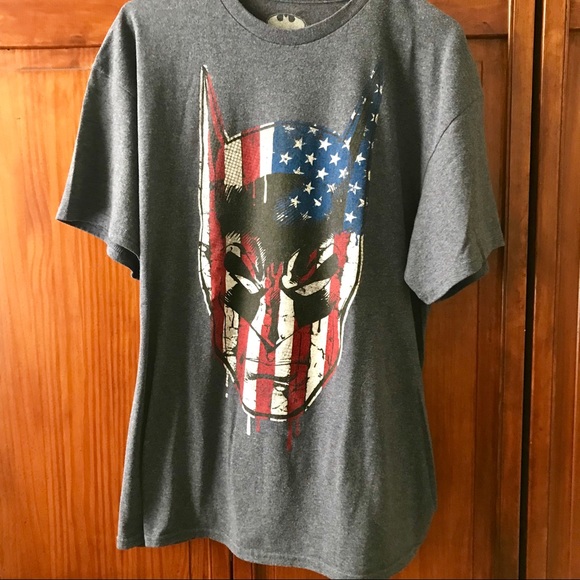 American Flag Dc Comics Tshirt Mens 